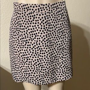 BCBGENERTION Tan Polka Sots Mini Skirt Size 6